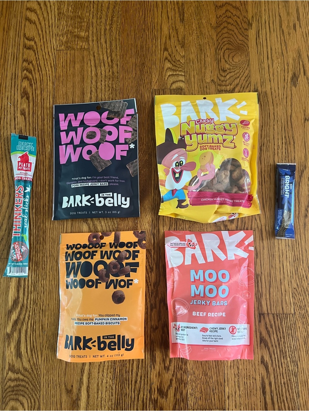 BARK Belly Dog Treats Pork Jerky Bars Pumpkin Cinnamon Soft Baked Dog Treats